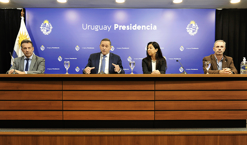 Daniel Salinas, Álvaro Delgado, Cecilia López y Gustavo Grecco Daniel Salinas, Álvaro Delgado, Cecilia López y Gustavo Grecco