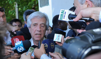Presidente Tabaré Vázquez en rueda de prensa Presidente Tabaré Vázquez en rueda de prensa