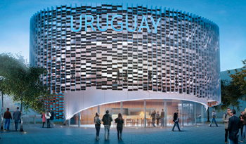 Maqueta del pabellón de Uruguay en Expo Milán