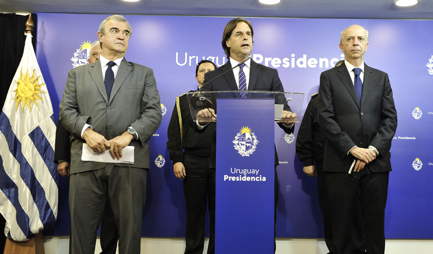 Presidente Lacalle Pou en Torre Ejecutiva