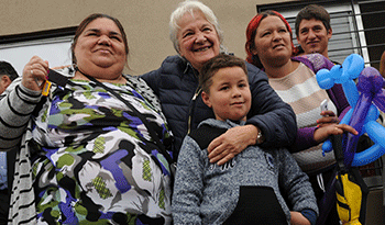 Lucía Topolansky en entrega de viviendas en Pando