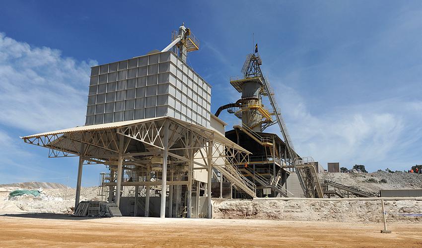 Planta de cal de Cementos del Plata Planta de cal de Cementos del Plata