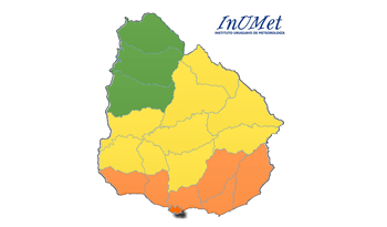 Mapa de advertencias meteorológicas