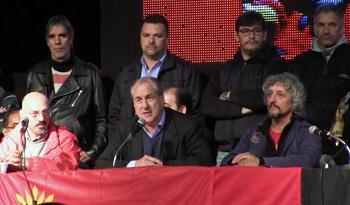 Ministro Ernesto Murro en la clausura del XII Congreso del PIT-CNT