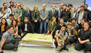 Cosse con jurado y arquitectos que presentaron anteproyectos para Antel Arena Cosse con jurado y arquitectos que presentaron anteproyectos para Antel Arena