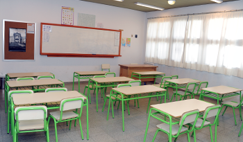 Aula de la renovada escuela de Capurro Aula de la renovada escuela de Capurro