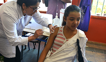 Vacunación en escuelas de Montevideo Vacunación en escuelas de Montevideo