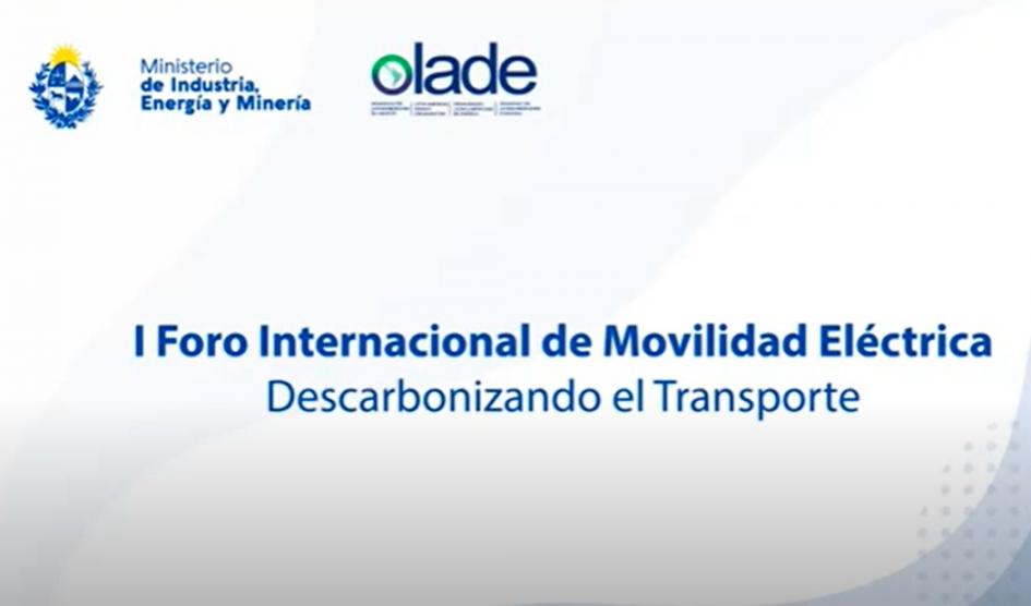 I Foro Internacional de Movilidad Eléctrica I Foro Internacional de Movilidad Eléctrica