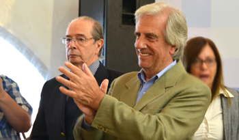 Presidente Tabaré Vázquez en el Consejo de Ministros abierto de Playa Pascual Presidente Tabaré Vázquez en el Consejo de Ministros abierto de Playa Pascual