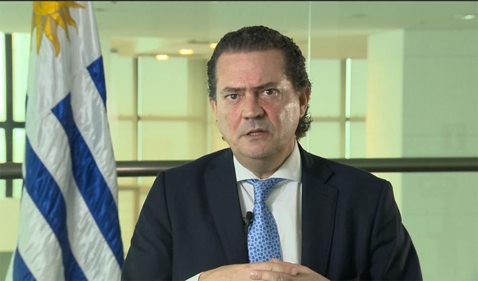 Prosecretario de Presidencia Rodrigo Ferrés durante su discurso en ocasión de un nuevoDía Internacional de Lucha contra el Uso Indebido y el Tráfico Ilícito de Drogas instaurado por Naciones Unidas Prosecretario de Presidencia Rodrigo Ferrés durante su discurso en ocasión de un nuevoDía Internacional de Lucha contra el Uso Indebido y el Tráfico Ilícito de Drogas instaurado por Naciones Unidas