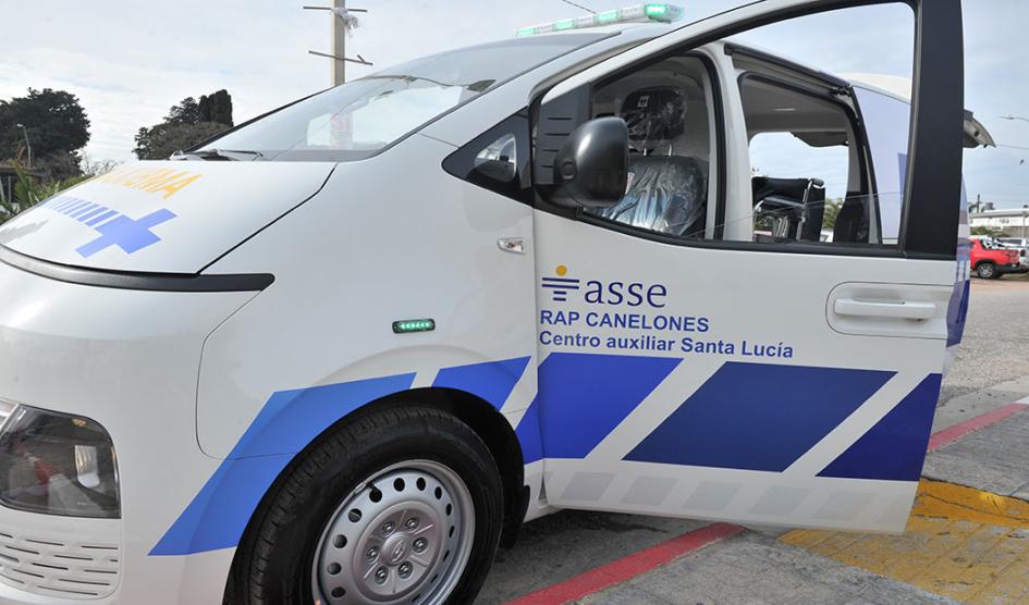 Nueva ambulancia de ASSE en Santa Lucía
