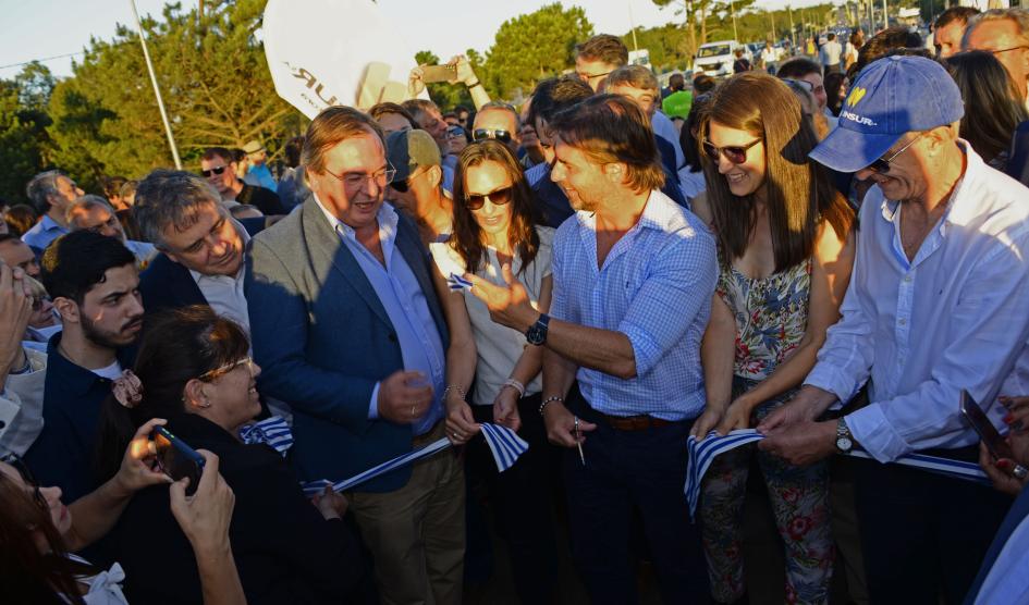 Lacalle Pou en Parque del Plata