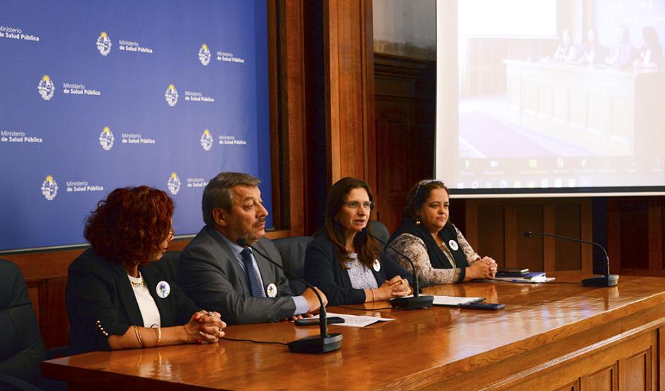 Autoridades del BPS y MSP