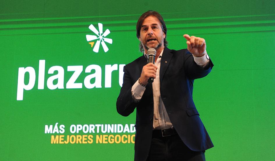 Lacalle Pou en aniversario de Plaza Rural
