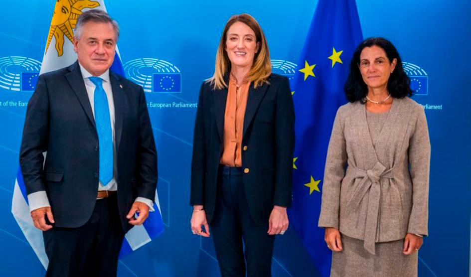 Autoridades uruguayas y europeas