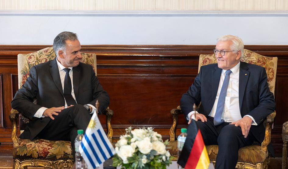 Yamandú Orsi y Frank-Walter Steinmeier