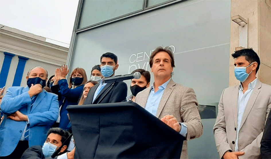 Presidente Luis Lacalle Pou en departamento de Salto