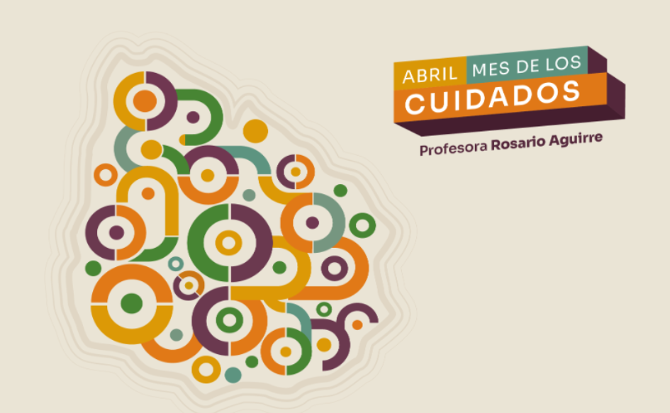 Durante todo abril, Uruguay conmemora el Mes de los Cuidados Logo del Mes de los Cuidados con la leyenda "Abril, mes de los Cuidados"