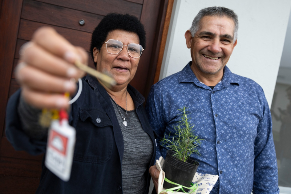 Beneficiarios de vivienda en Salto