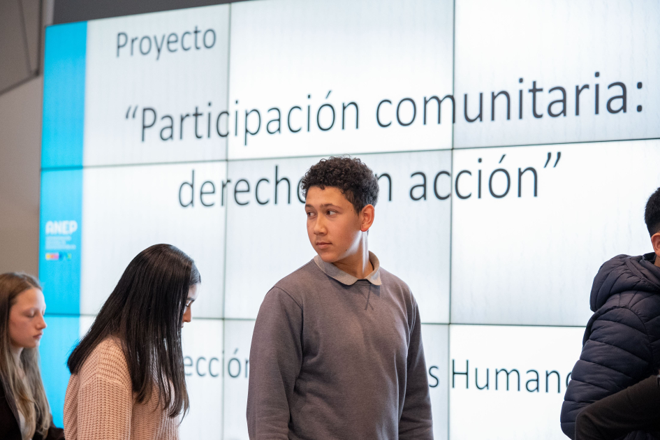 Jóvenes integrantes de “Participación Comunitaria: Derechos en Acción”