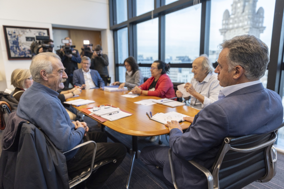 Reunión entre el presidente Orsi con delegación de Famidesa