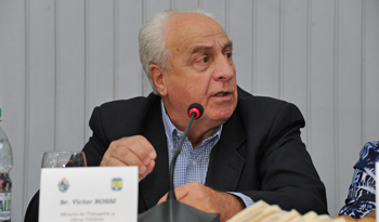 Ministro de Transporte y Obras Públicas, Víctor Rossi Ministro de Transporte y Obras Públicas, Víctor Rossi