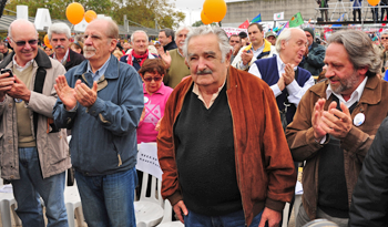 Presidente Mujica en acto por Día de los Trabajadores