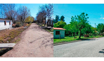 Obras en barrio Guerra de Young, Río Negro