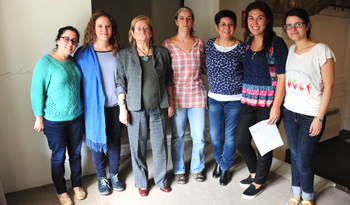 Directora de Centros MEC, Glenda Rondán, junto a coordinadoras territoriales