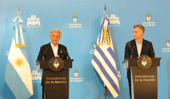 Presidentes de Uruguay y Argentina, Tabaré Vázquez y Mauricio Macri