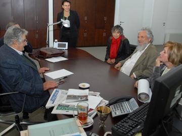 Presidente Mujica con Claudio Naranjo