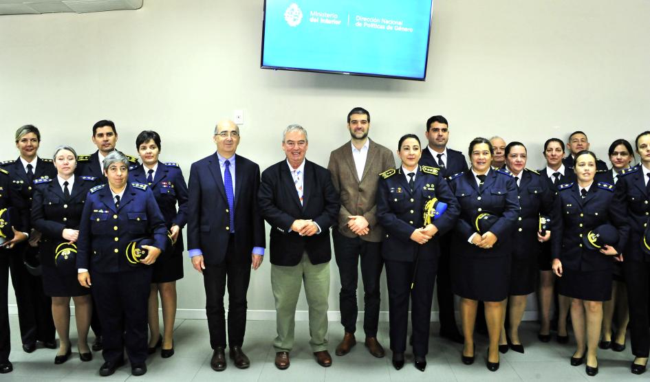 Autoridades en aniversario de la Dirección Nacional de Políticas de Género