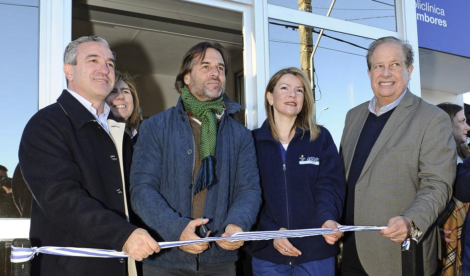 Lacalle Pou inaugura obras en policlínica de Tambores