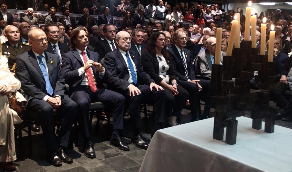 Presidente Lacalle Pou en conmemoración de Noche de los Cristales Rotos