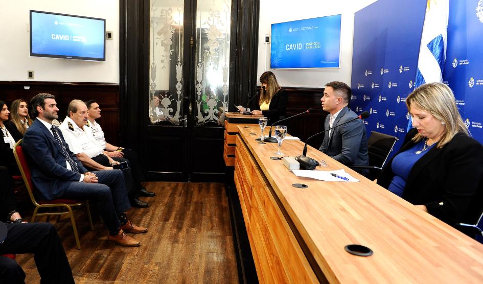 Martinelli y autoridades policiales