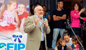 Presidente del Codicen, Wilson Netto, en centro educativo asociado