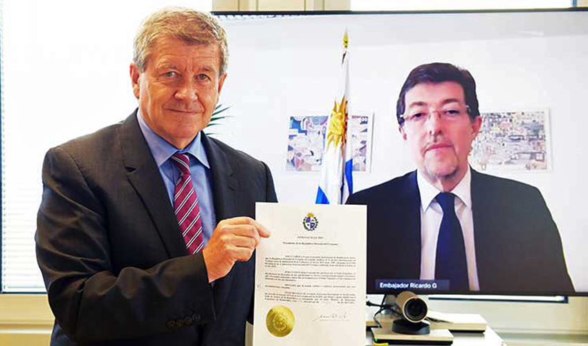 Guy Ryder y Ricardo González Arenas Guy Ryder y Ricardo González Arenas