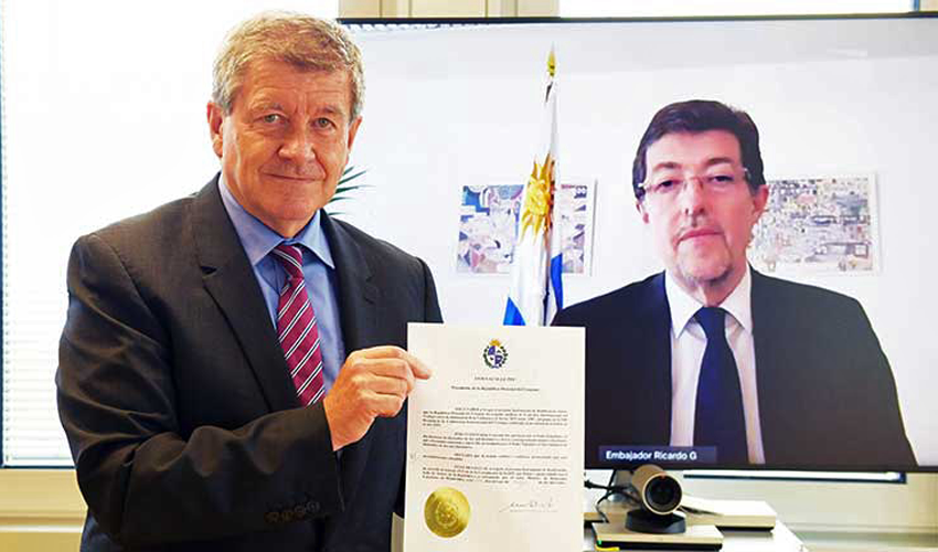 Guy Ryder y Ricardo González Arenas