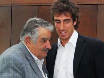 Pablo Cuevas junto al Presidente Mujica Pablo Cuevas junto al Presidente Mujica