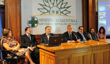 Autoridades en el lanzamiento de la 13.ª Semana de la Vacunación de las Américas Autoridades en el lanzamiento de la 13.ª Semana de la Vacunación de las Américas