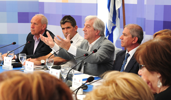 Presidente Tabaré Vázquez en Consejo de Ministros abierto de Juan José Castro, Flores Presidente Tabaré Vázquez en Consejo de Ministros abierto de Juan José Castro, Flores