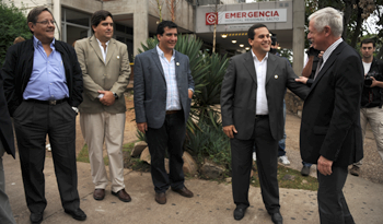 Ministro Basso en visita al Hospital de Salto Ministro Basso en visita al Hospital de Salto