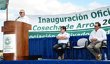 Ministro Enzo Benech inauguró zafra arrocera