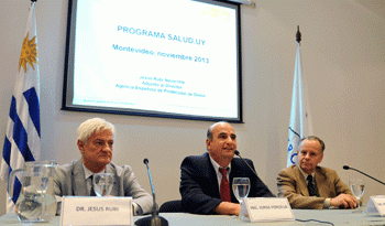 Autoridades en conferencia del programa Salud.uy Autoridades en conferencia del programa Salud.uy