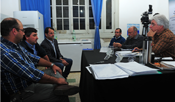 Aguerre, en reuniones en Melo Aguerre, en reuniones en Melo