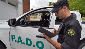 Policía que participa en el Programa de Alta Dedicación Operativa (PADO)