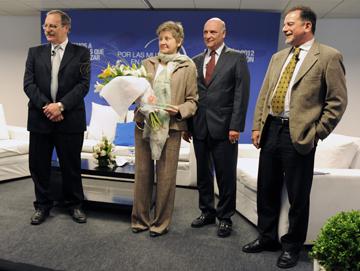 Ricardo Ehrlich; Jorge Grandi; y Erna Frins Ricardo Ehrlich; Jorge Grandi; y Erna Frins