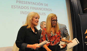 Ministra Carolina Cosse y presidenta de Ancap, Marta Jara Ministra Carolina Cosse y presidenta de Ancap, Marta Jara