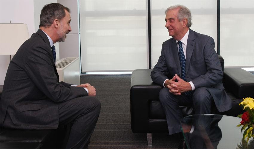 Rey Felipe VI de España y presidente de Uruguay, Tabaré Vázquez Rey Felipe VI de España y presidente de Uruguay, Tabaré Vázquez