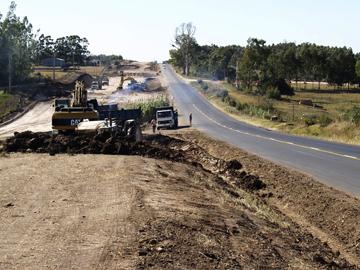 Trabajos de infraestructura en ruta Trabajos de infraestructura en ruta
